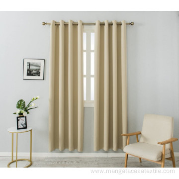 Bedroom Blackout Curtains Grommet 2 Panels